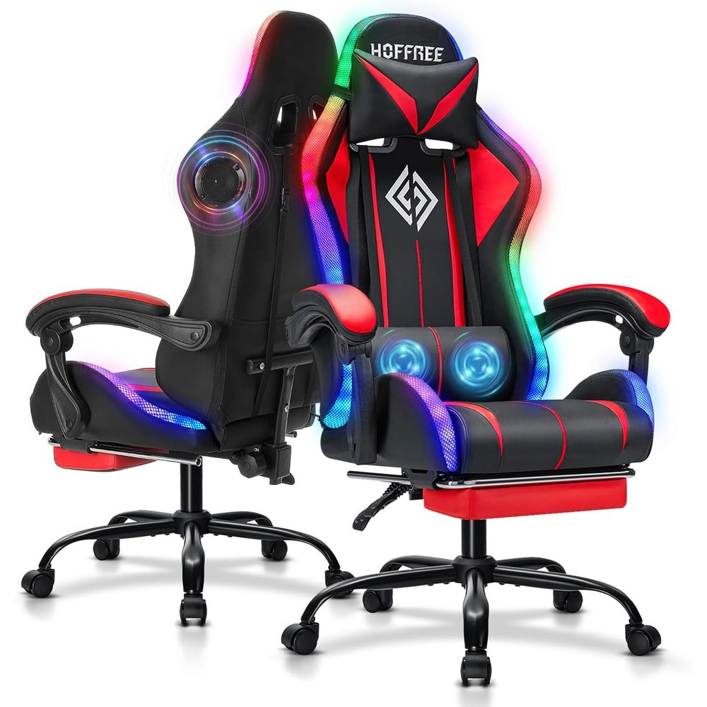Music - Silla Gaming RGB con Altavoces Bluetooth