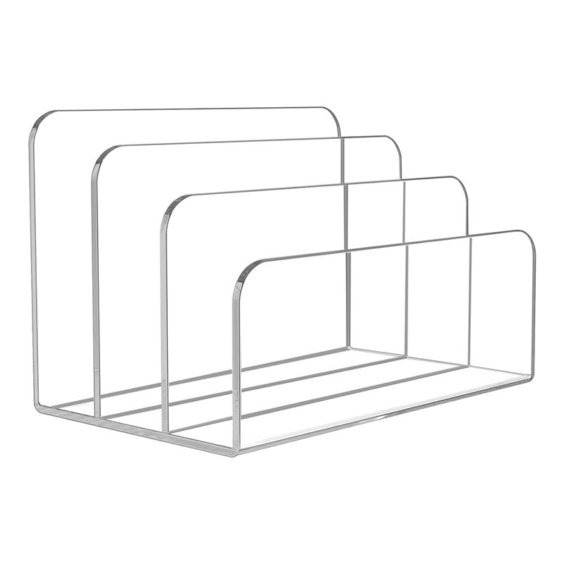 Clear Acrylic Book Stand Holder - Voltvibe: organizador de escritorio con 3