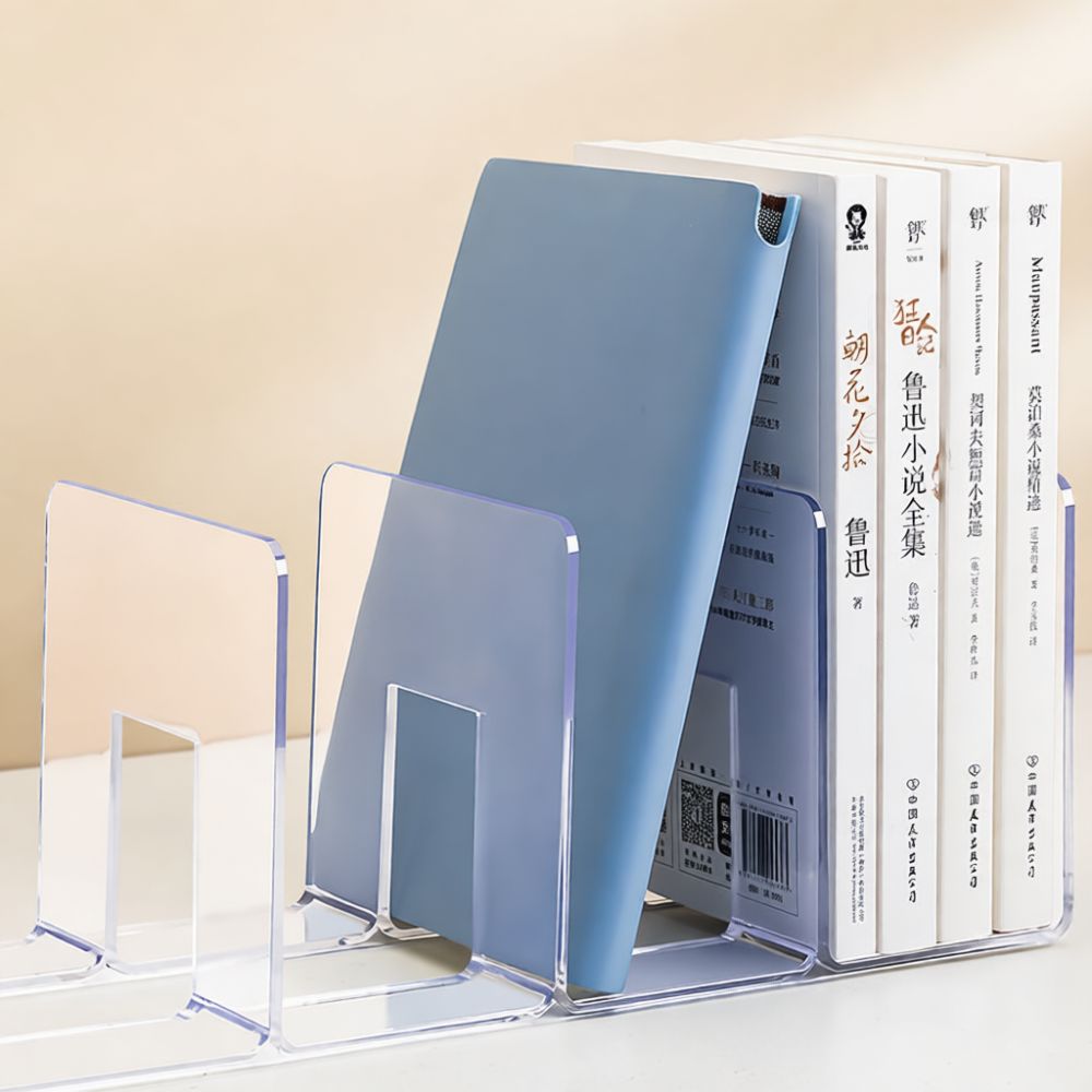 Organizador de escritorio de a - Clear Acrylic Book Stand Holder reseña y precio