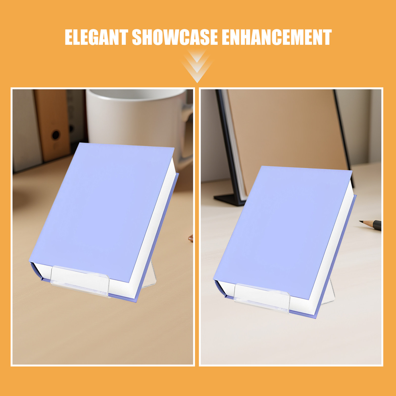 6 piezas de soportes de exhibi - Clear Acrylic Book Stand Holder reseña y precio