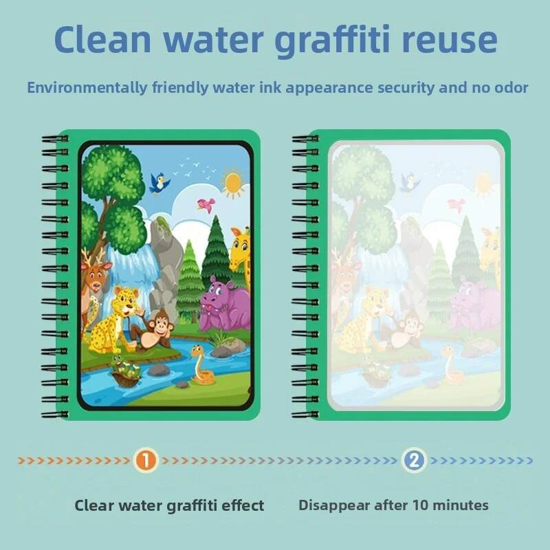 Juguetes Montessori, libro mág - Reusable Water Magic Coloring Book reseña y precio