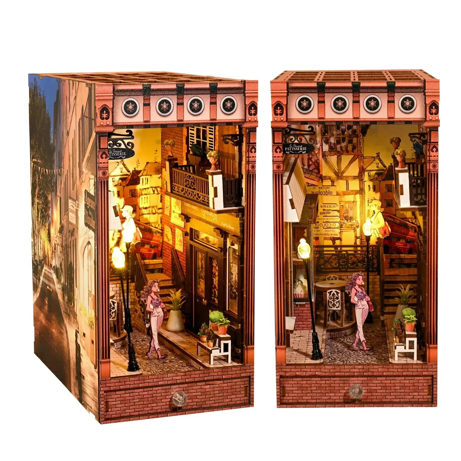 Nuevo Kit en miniatura de inse - Diy Wooden Book Nook Kit Shelf Insert reseña y precio