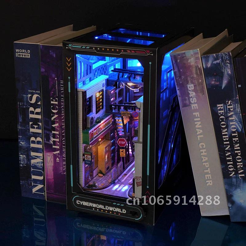 Estante creativo de madera par - Diy Wooden Book Nook Kit Shelf Insert reseña y precio
