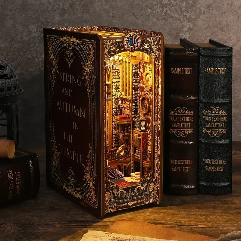 Kits de Inserción para Estante - Diy Wooden Book Nook Kit Shelf Insert reseña y precio