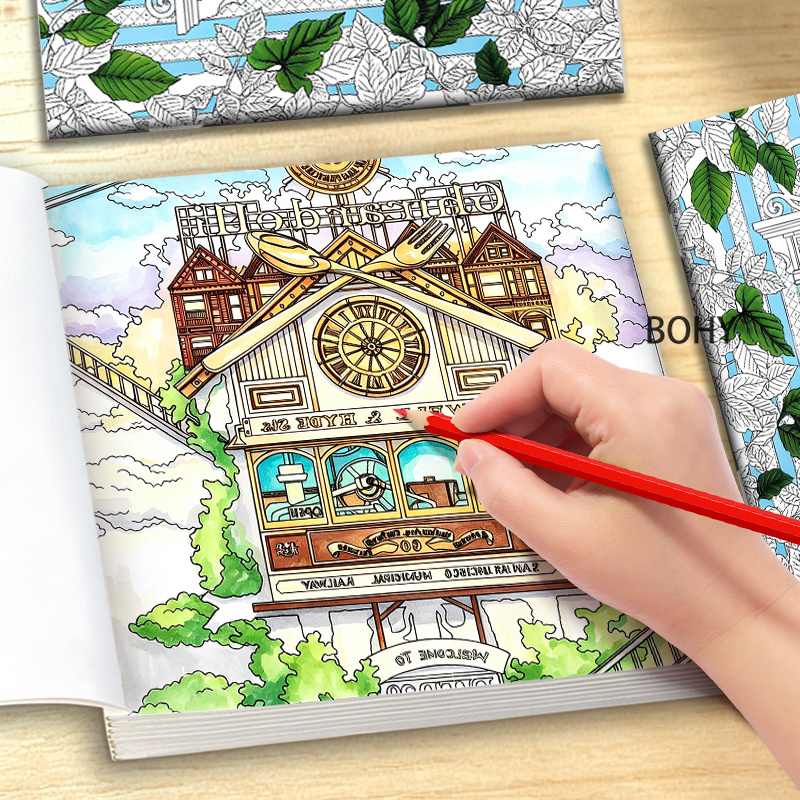 1 Libro para Colorear con Temá - Adult Coloring Book Stress Relief reseña y precio
